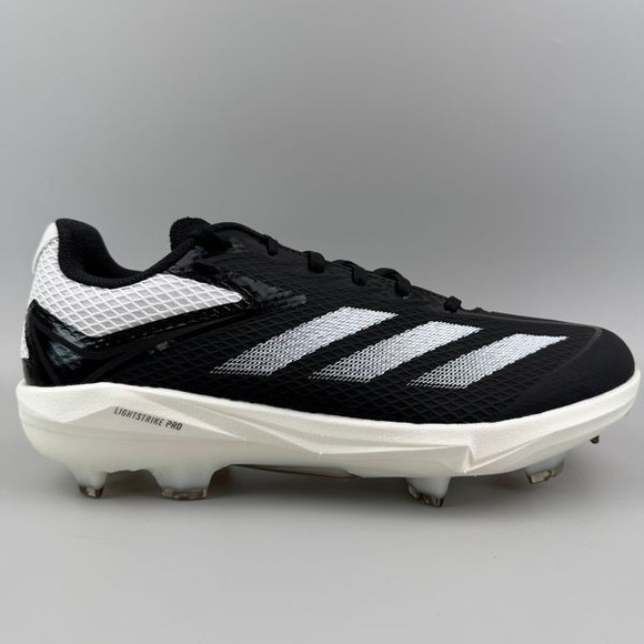 adidas Other - Adidas Adizero Electric TPU Mens Size 10 Black White Baseball Cleats IH3466 NEW